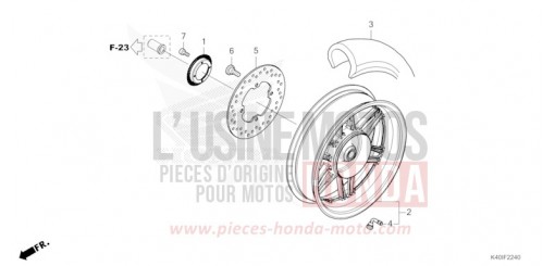 REAR WHEEL NSS125ADR de 2024